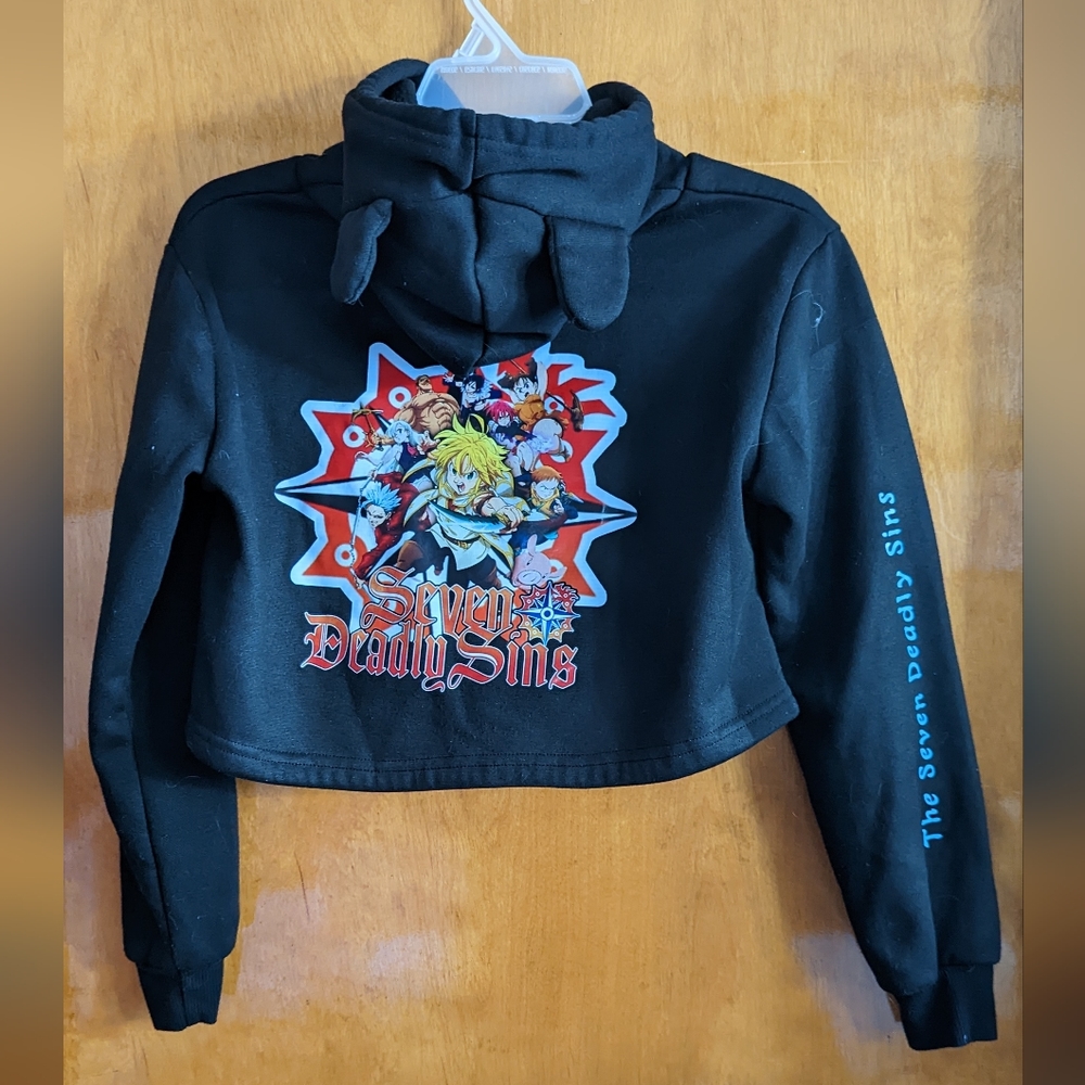 Seven Deadly Sins Anime Crop Hoodie